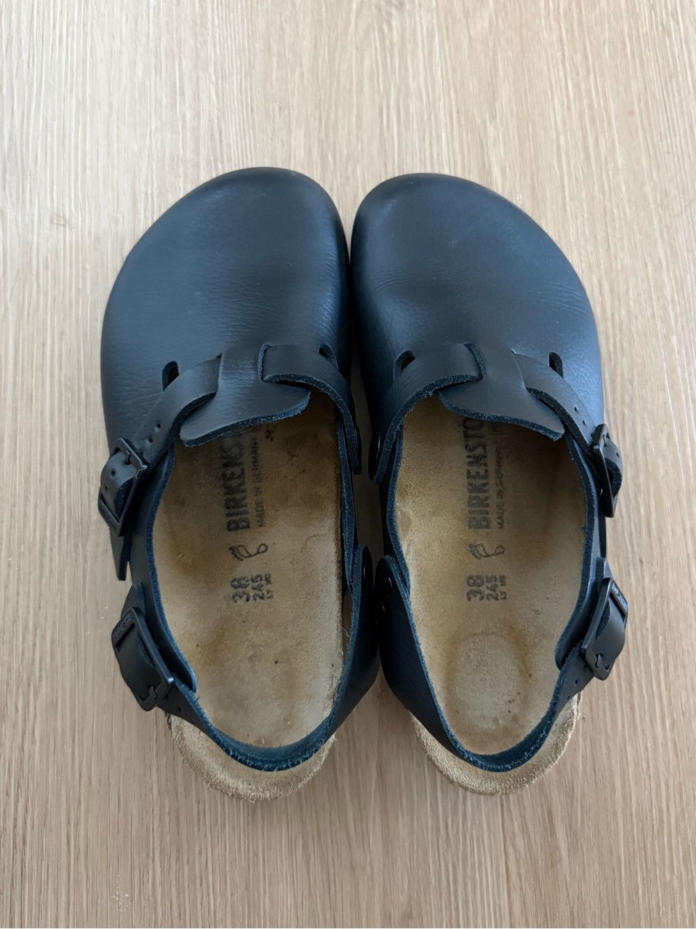 Birkenstock Tokio Pro - Black Leather, EU 38 - Picture 3 of 5